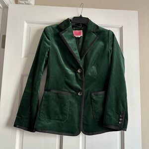 Kate Spade Jewel Button Velvet Blazer